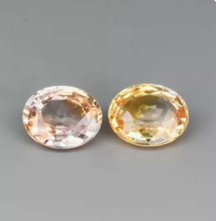 2 Piece 1.25ct t.w Oval Cut Natural Sapphire