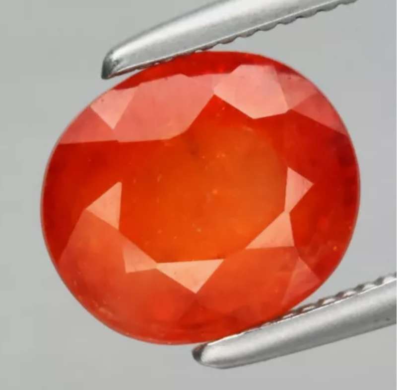 2.19ct Oval Cut Natural Orange Spessartite Garnet
