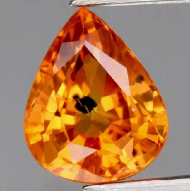 Stunning Pear Cut Natural Yellow Sapphire