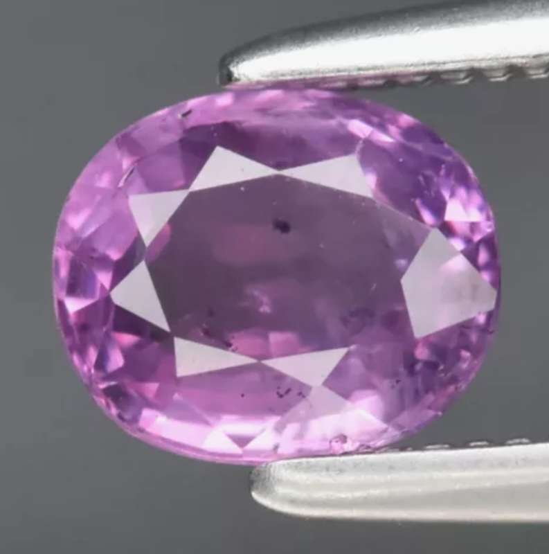 Beautiful Oval Cut Natural Pinkish Purple Sapphire