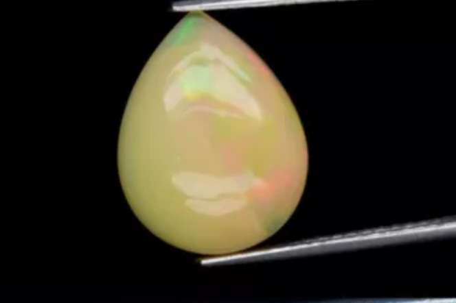 Stunning! 3.13ct Pear Cut Natural Play-of-Colour Crystal Opal