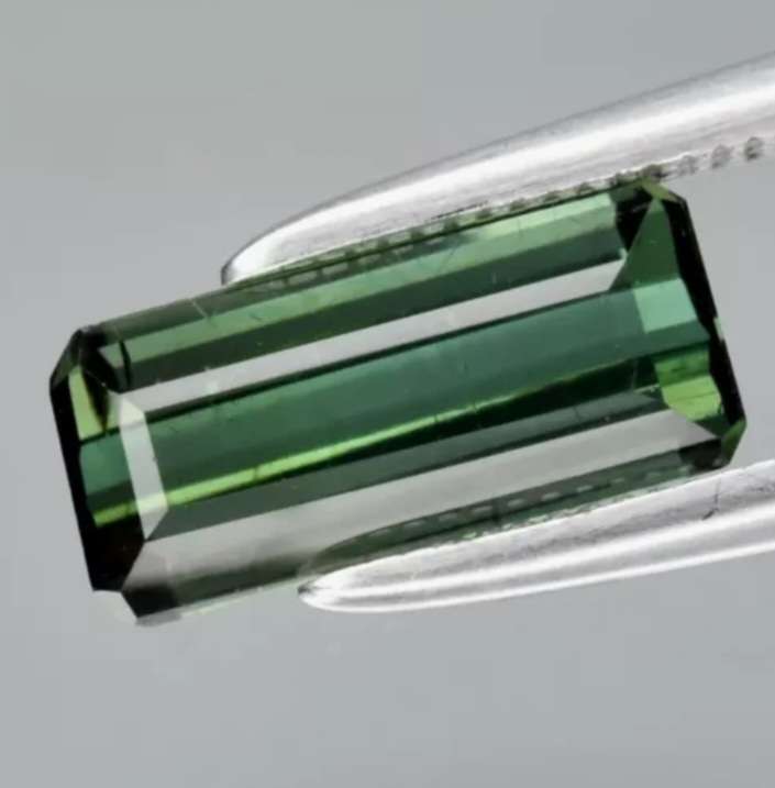 1.57ct Octagon Natural Unheated Green Tourmaline