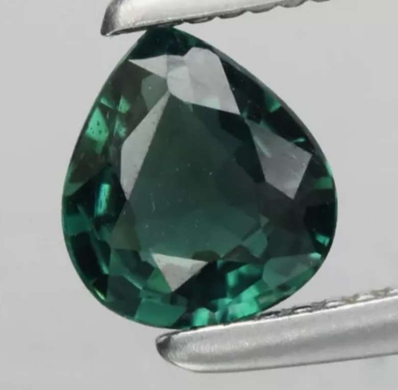Natural Bluish Green Tourmaline PearCut