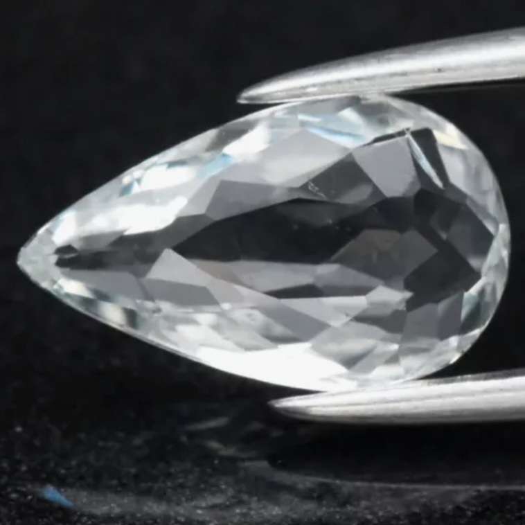 Pear Cut Natural Light Blue Aquamarine