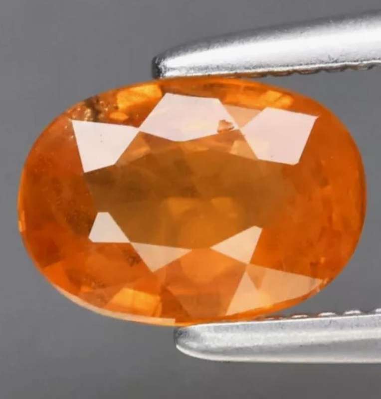 Natural Orange Sapphire Oval cut