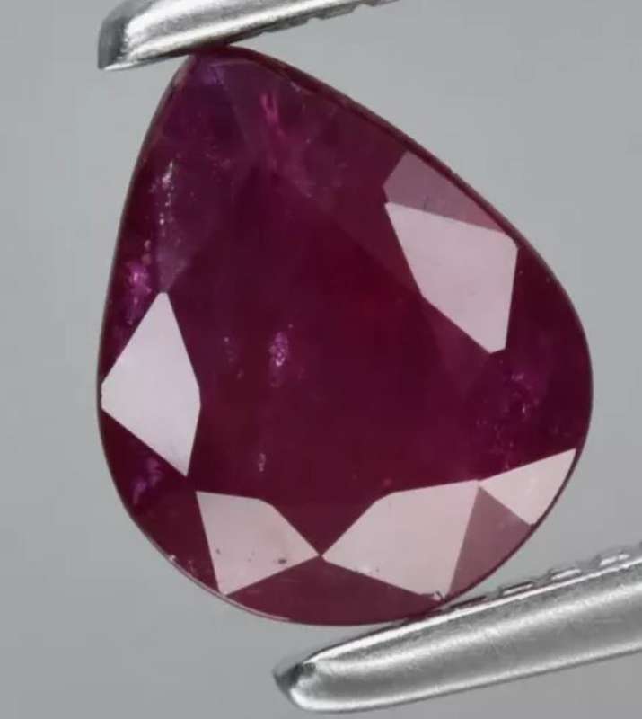 Beautiful Natural Pear Cut Ruby