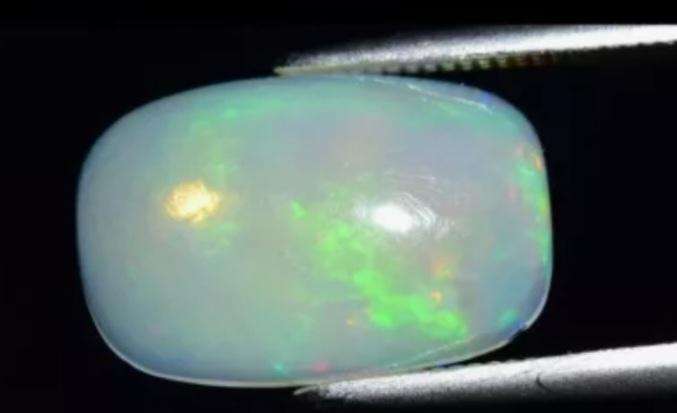 2.13ct Rectangle Cut Natural Play-of-Colour Crystal Opal