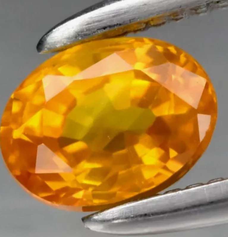 Oval Cut Natural Yellow Sapphire