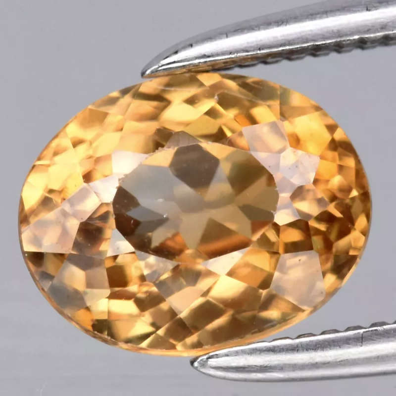 Stunning! 1.54ct 7.2x5.7mm Oval Natural Unheated Yellow Zircon