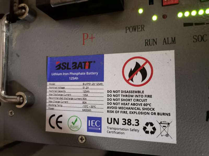 BSL Bulls 48V (51.2V) 6.4kWh 125Ah LiFePO4 Lithium Iron Battery
