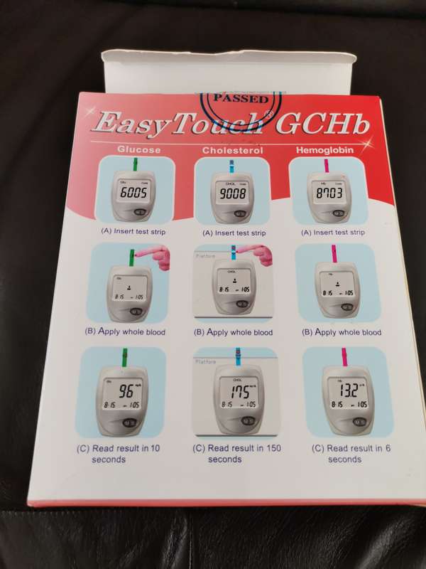 Easy Touch Blood Glucose / Cholesterol / Hemoglobin Test Kit