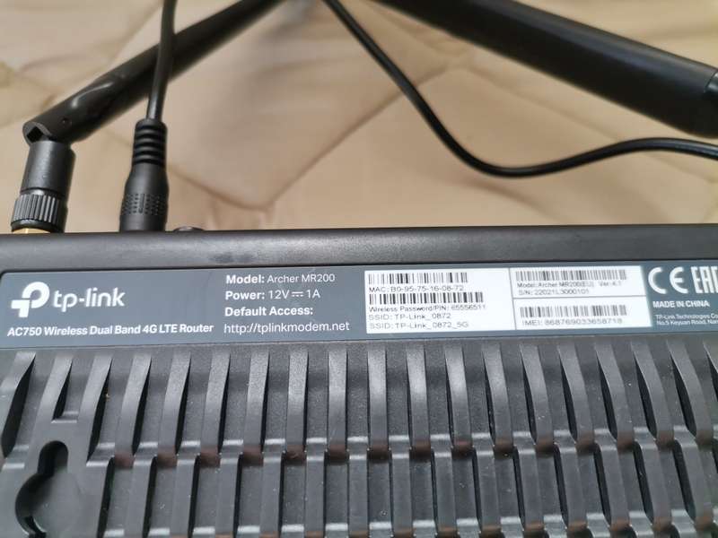 TP-Link Wireless Dual Band 4G LTE Router - MR200