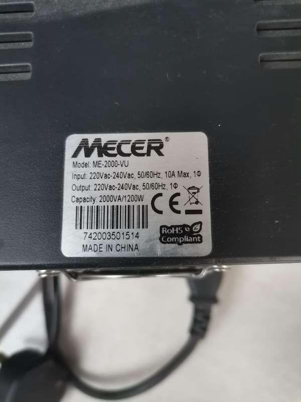 Mecer 2000VA/1200W UPS