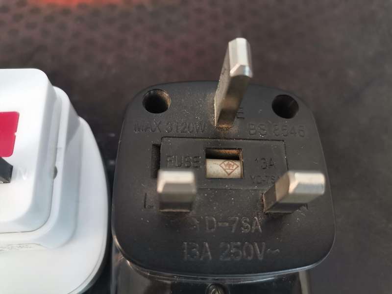 UK (M) to South African (F) Power Plug Converter