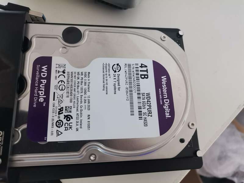 WD Purple Surveillance 3.5-inch Hard Drive - 4TB