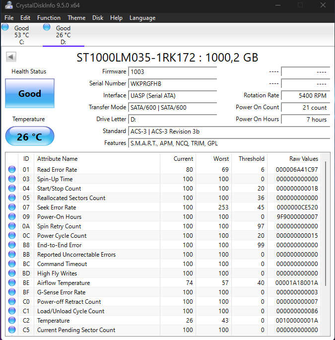 Seagate Mobile 2.5" External Hard Drive 1TB