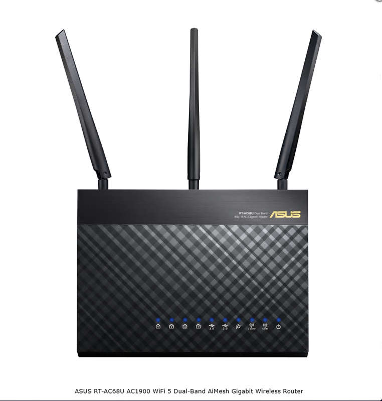 ASUS RT-AC68U AC1900 Dual Band 802.11n Gigabit Router