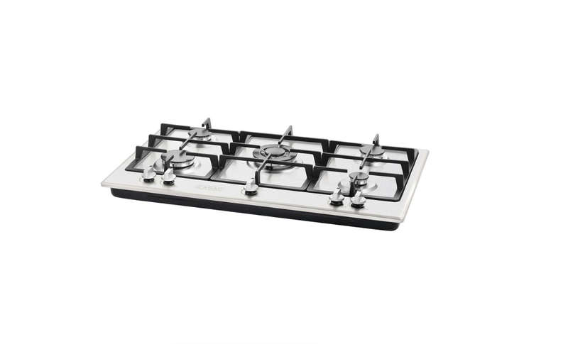 CADAC - 900mm Stainless Steel 5 Burner Gas Hob - Silver
