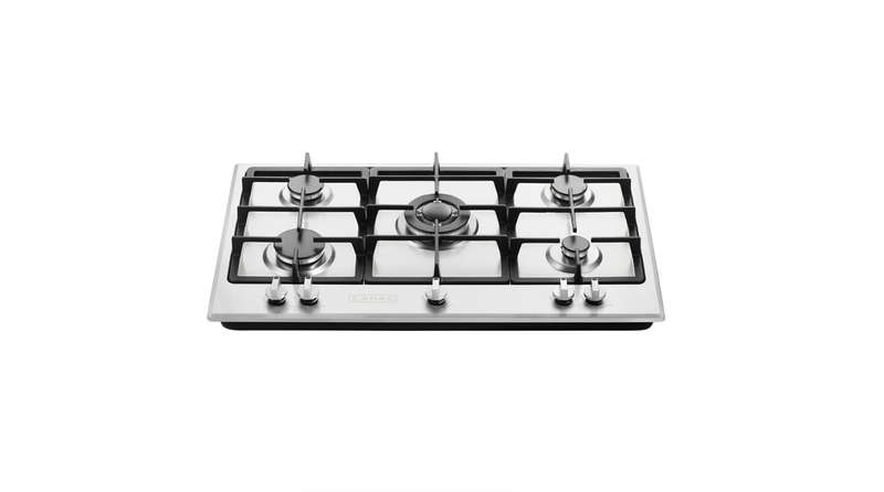 CADAC - 900mm Stainless Steel 5 Burner Gas Hob - Silver