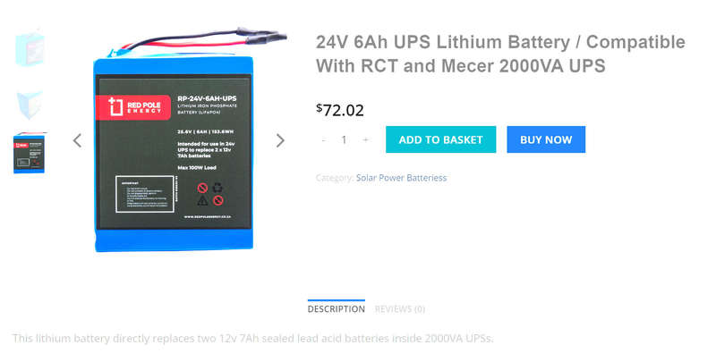 Mecer 2000VA/1200W UPS