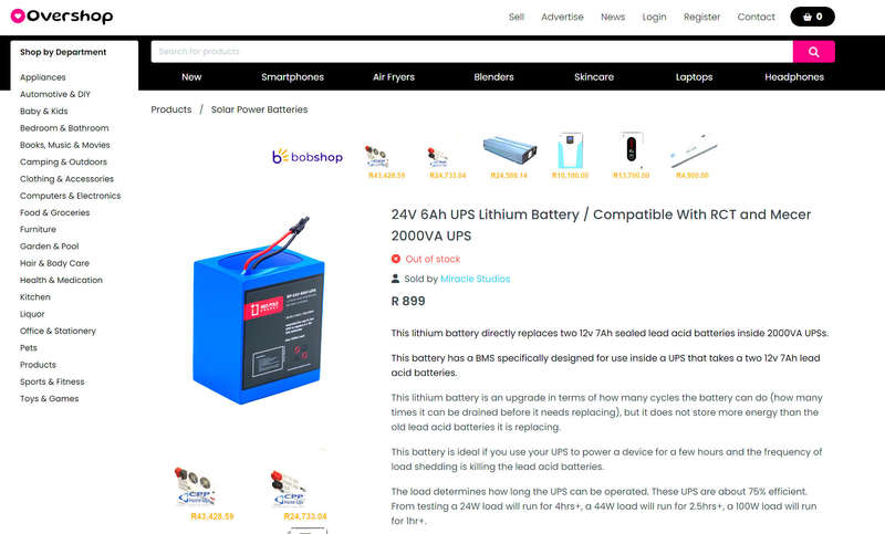 Mecer 2000VA/1200W UPS