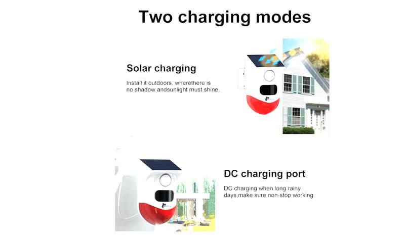 Outdoor PIR Solar Sensor with Remote Control