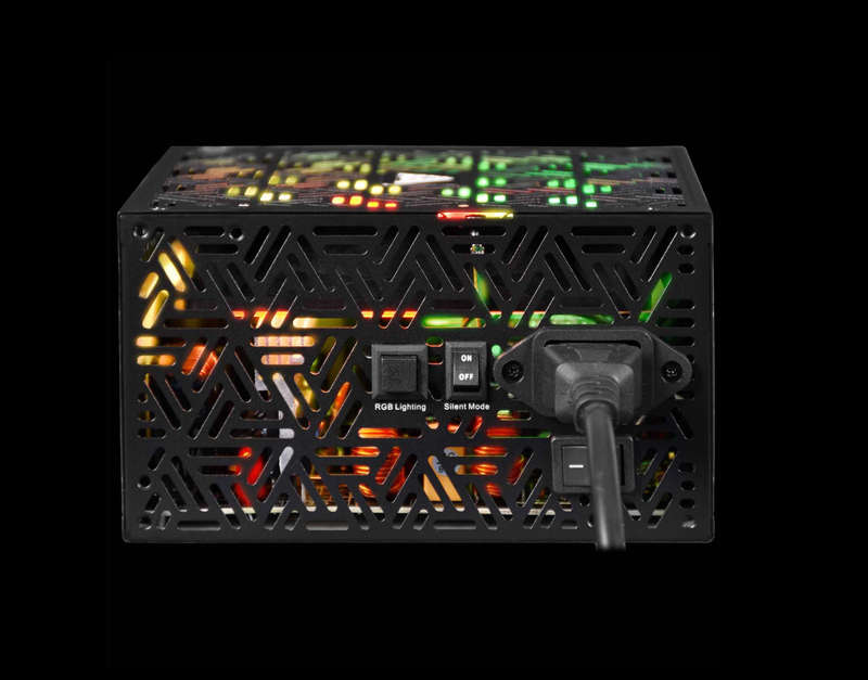 Gamdias KRATOS P1A-750G RGB 750W Power Supply 80 PLUS Gold Efficiency