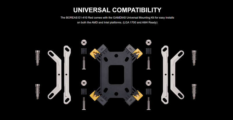 Gamdias BOREAS E1-410 RED Air Cooler