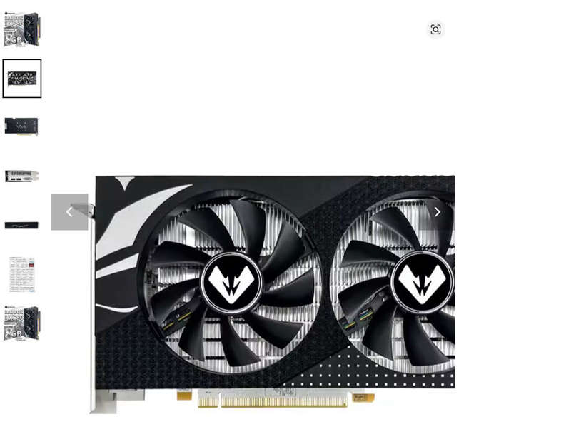 MOUGOL AMD Radeon RX580 8G Graphics Card GDDR5 Memory 256Bit GPU