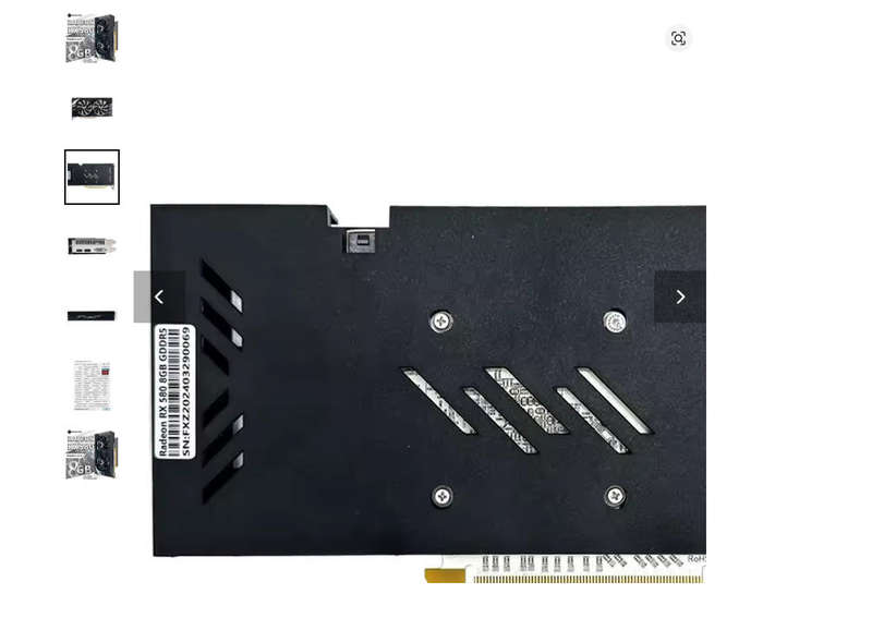 MOUGOL AMD Radeon RX580 8G Graphics Card GDDR5 Memory 256Bit GPU