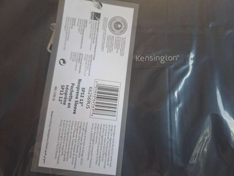 Kensington SP12 Neoprene Laptop Sleeves x 2