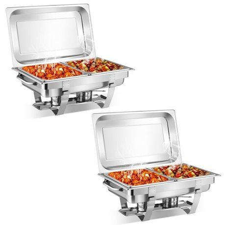 Stainless Steel Double Chafing Dish - Pack of 2