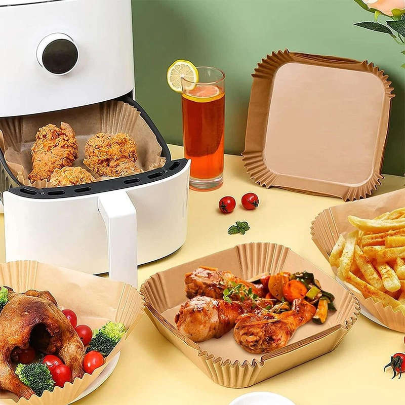 AIR FRYER PAPER 160MMX45MM SQUARE 100 PIECES