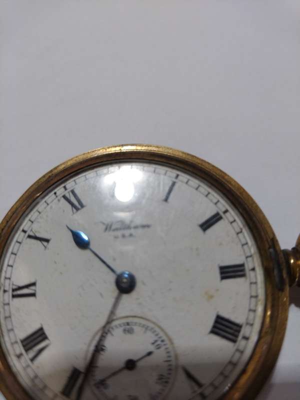 Waltham USA Gold Plated Pocket Watch 1920