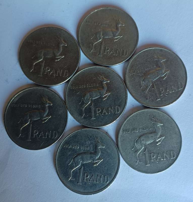 Old RSA one Rand Coins (7)