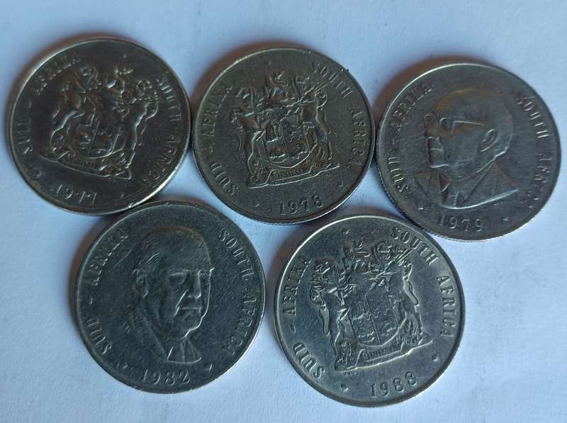 Old RSA one Rand Coins (5)