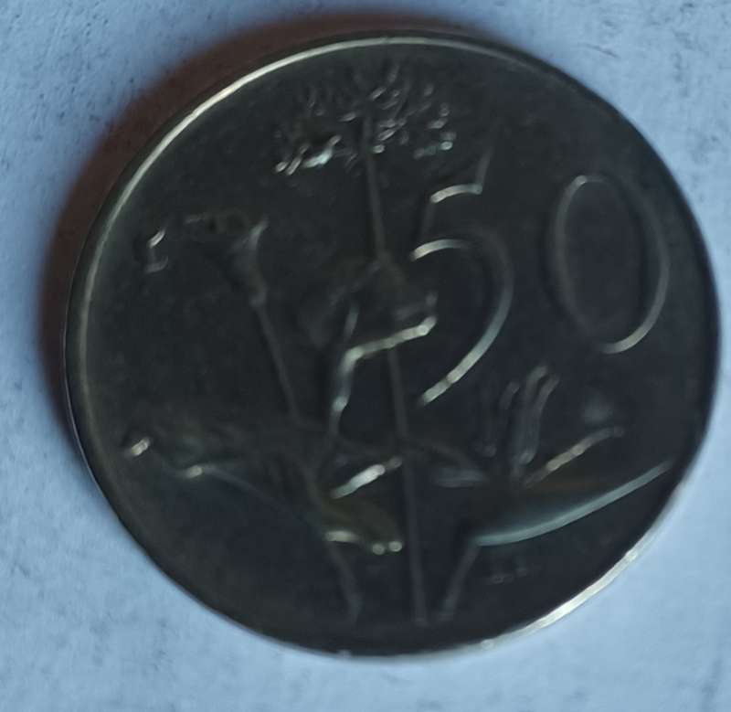 1987 RSA 50 Cent Coin