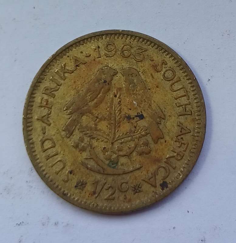 1963 RSA 1/2 Cent Coin