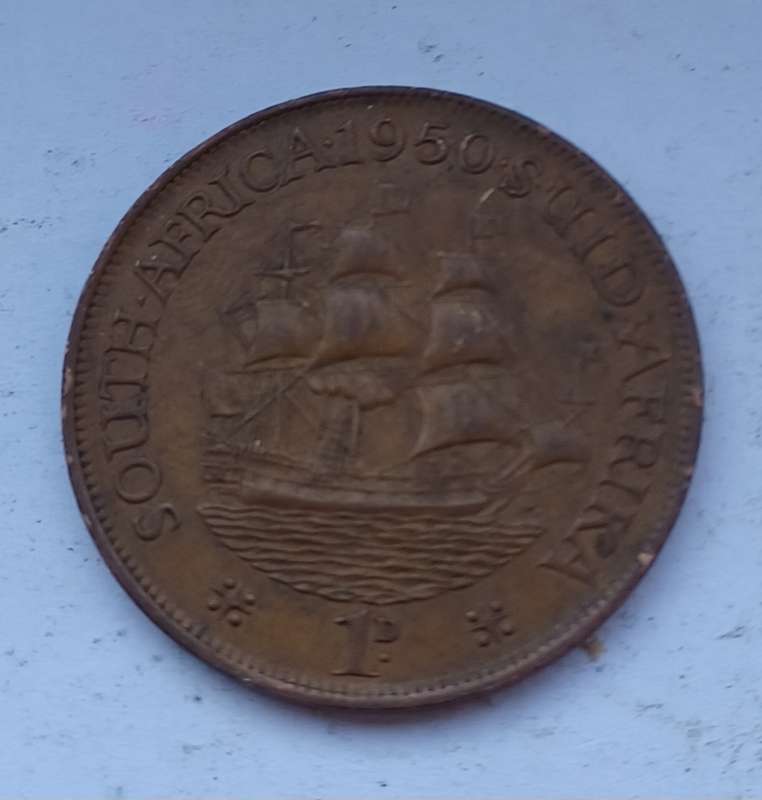 1950 South Africa Penny
