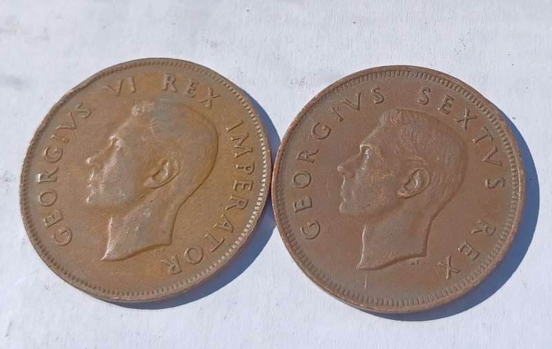 1942, 1952, South Africa Penny