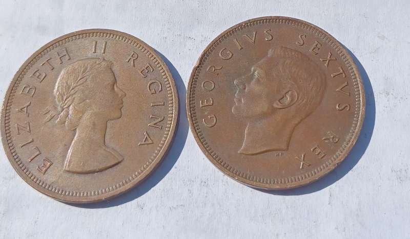1952, 1954, South Africa Penny