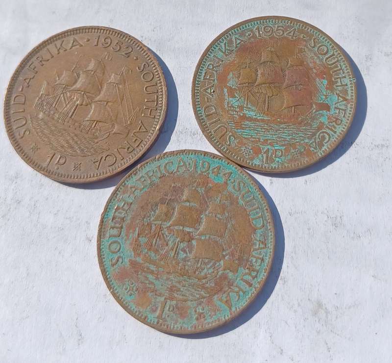 South Africa Penny 1944, 1952, 1954