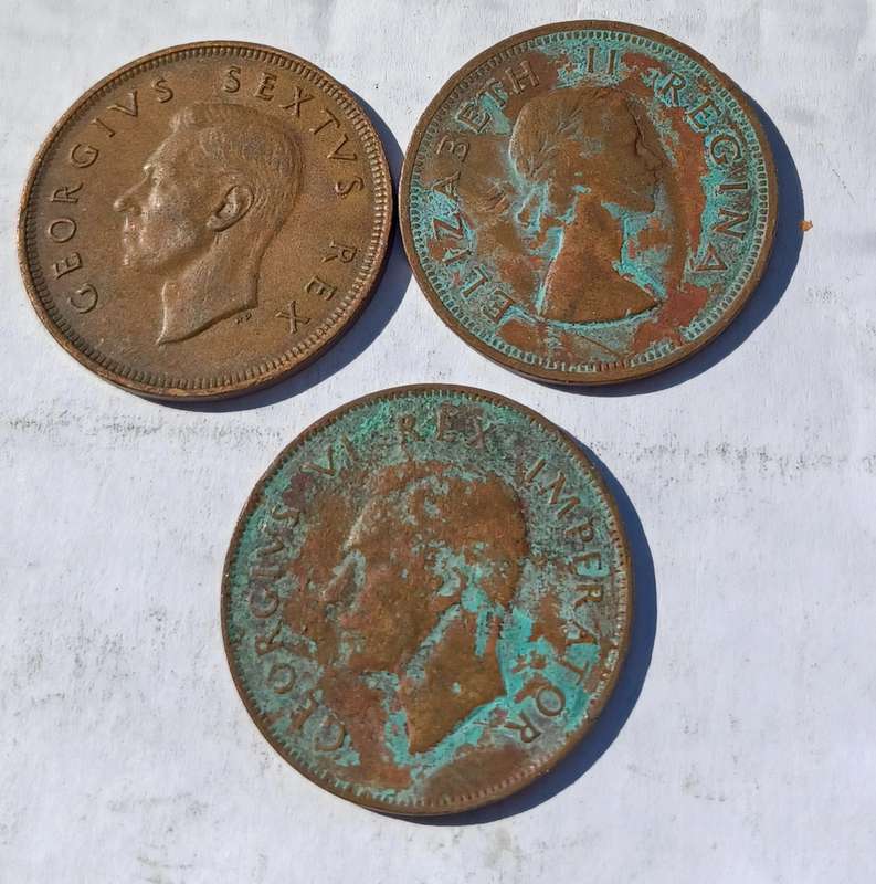 South Africa Penny 1944, 1952, 1954