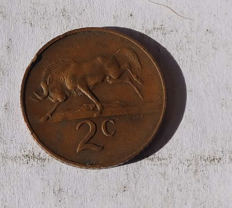 1965 English South Africa 2 Cent