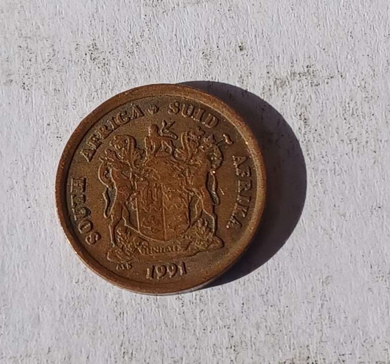 1991 South Africa 1 Cent coin