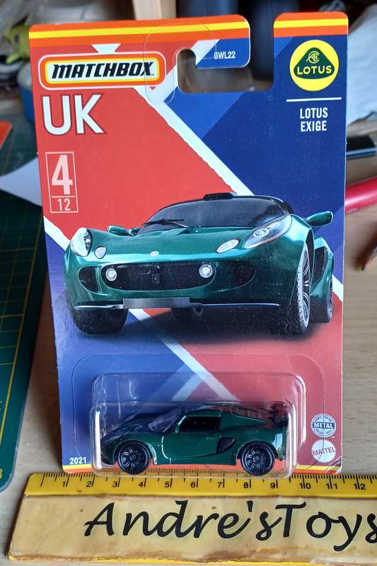 2021 Matchbox ~ UK~ No4/12 Lotus Exige ~ Mint  on Long card