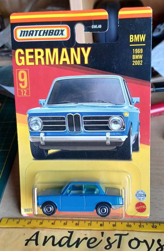 2020 Matchbox ~ Germany ~ No9/12 1969 BMW 2002 ~ Mint  on Long card
