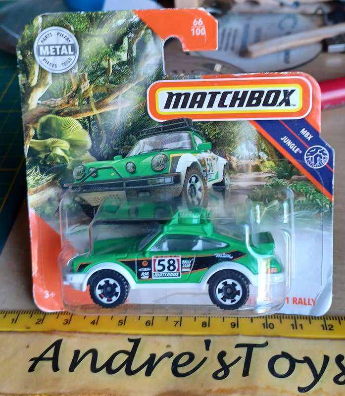 2019 Matchbox ~ 66/100 '85 Porsche 911 Rally ~ Mint on Short card