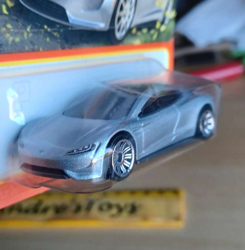 2022 Matchbox ~ 91/100 Tesla Roadster ~ Mint on Short card