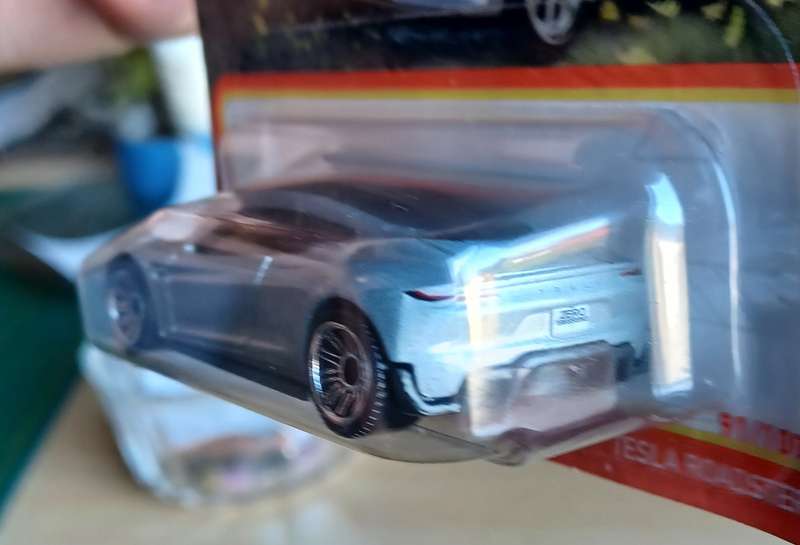 2022 Matchbox ~ 91/100 Tesla Roadster ~ Mint on Short card